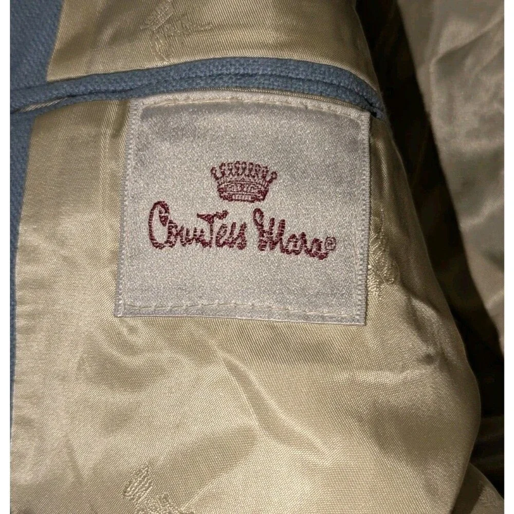 Vintage Countess Mara 44R‎ Blue Sports Coat Blazer Old Money Preppy Nautical USA